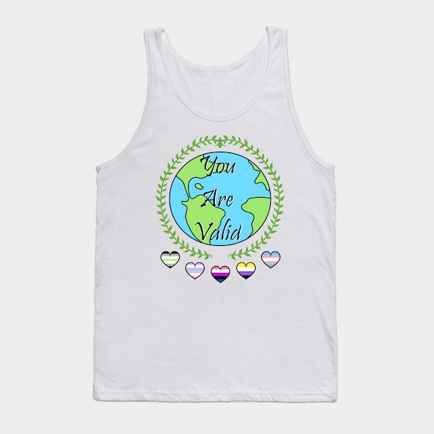 You Are Valid Tank Top by IlliodArtStudio